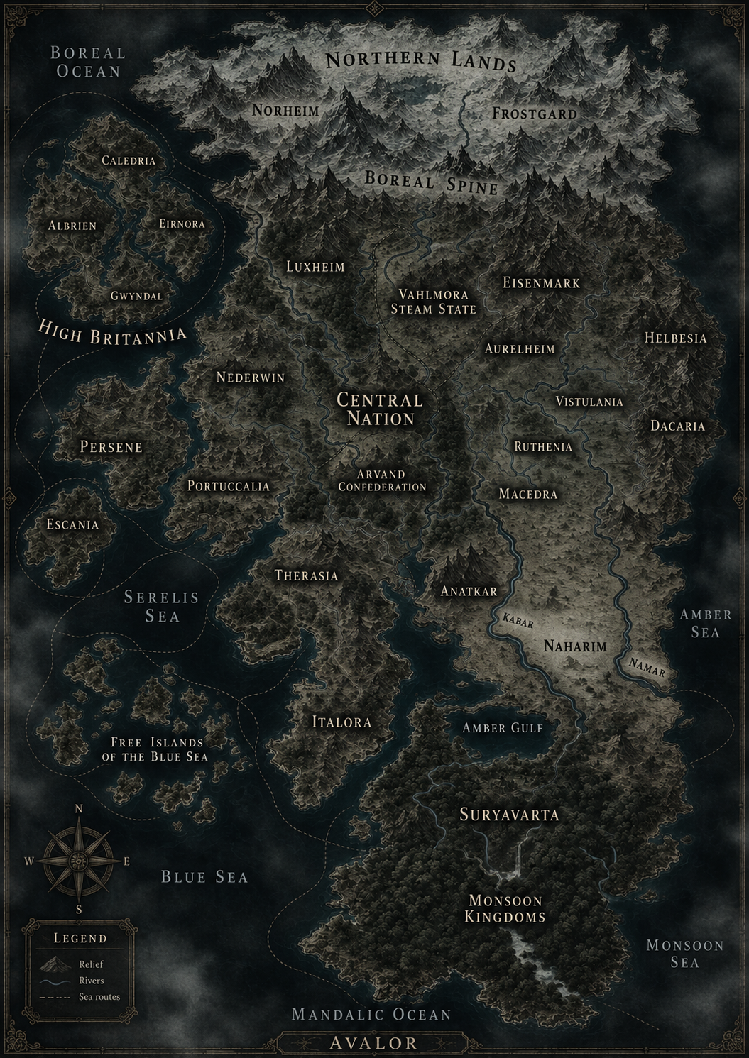 Mapa de Avalor